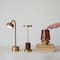 Hello Honey® 14" Antique Brass Finish Colored Metal Touch Sensor LED Table Lamp